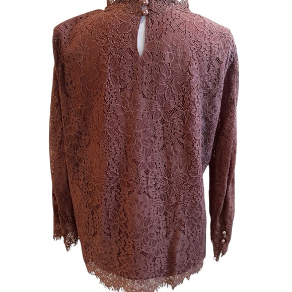 Alice Blue Lace Floral Detail Blouse size large - Picture 4 of 5